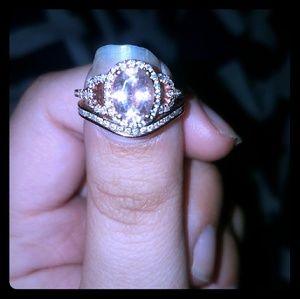 Rose gold morganite Size 7